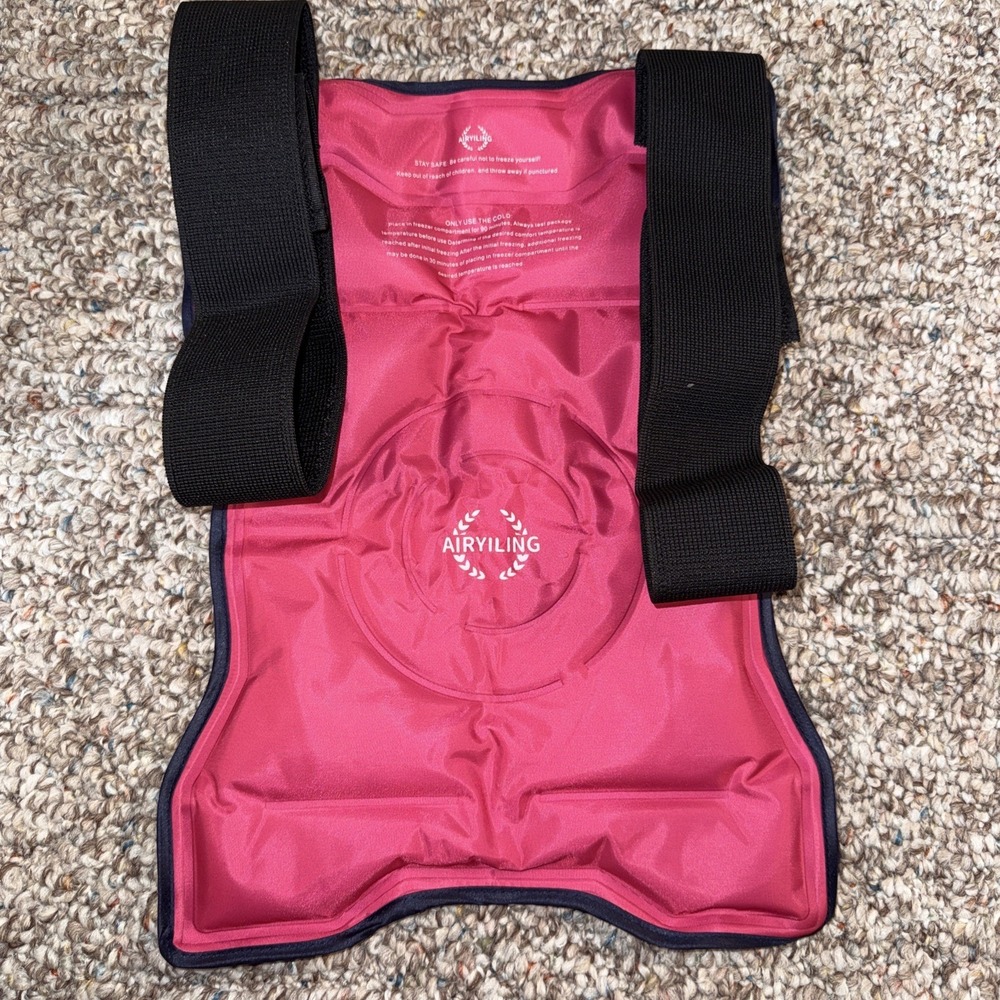 Ice Pack For Knee Reusable Pink Fleece 14x10 Injury Surgery Physical‎ Therapy